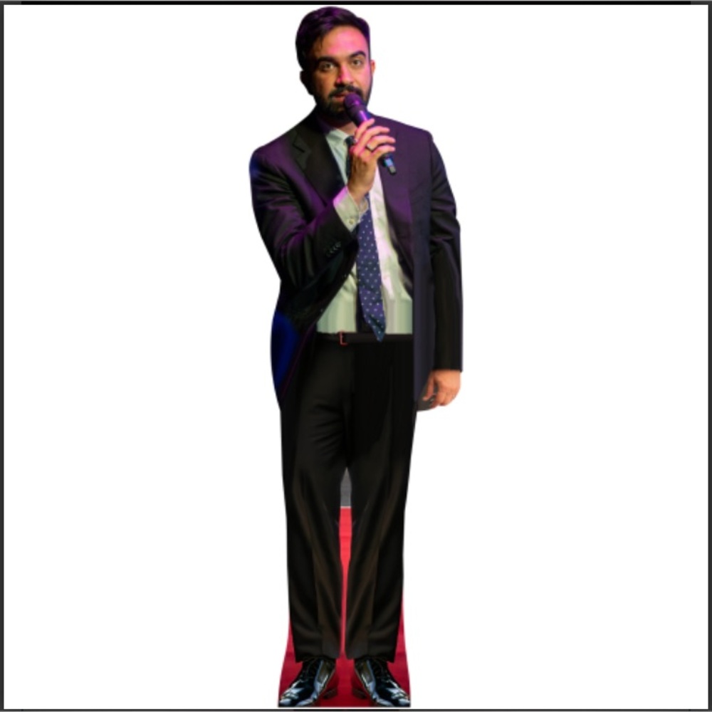 Zohran Mamdani Life Size Cardboard Cutout FREE Shipping  Last One